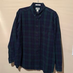 L.L. Bean Scotch Plaid Flannel Button Down Men’s Size XL Traditional Fit!